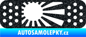 Samolepka Náplast 002 pravá Ultra Metalic černá