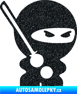 Samolepka Ninja baby 001 pravá Ultra Metalic černá