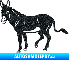 Samolepka Osel 003 levá Ultra Metalic černá