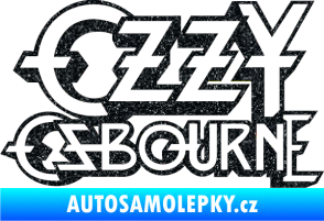 Samolepka Ozzy Osbourne 001 Ultra Metalic černá