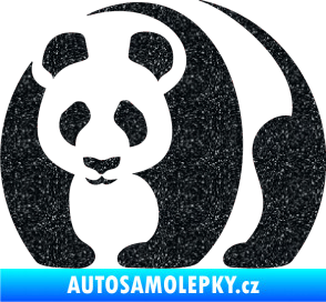 Samolepka Panda 001 levá Ultra Metalic černá