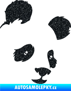 Samolepka Panda 004 pravá Ultra Metalic černá