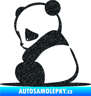 Samolepka Panda 005 levá Ultra Metalic černá