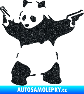 Samolepka Panda 007 levá gangster Ultra Metalic černá