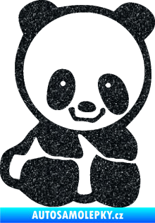 Samolepka Panda 009 pravá baby Ultra Metalic černá