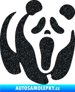 Samolepka Panda 014 pravá maska Vřískot Ultra Metalic černá