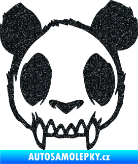 Samolepka Panda zombie  Ultra Metalic černá