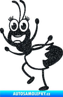 Samolepka Paní mravencová levá Ultra Metalic černá