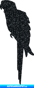 Samolepka Papoušek 001 levá Ultra Metalic černá