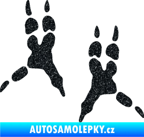 Samolepka Papoušek 008 stopy levá Ultra Metalic černá