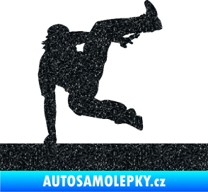 Samolepka Parkour 002 pravá Ultra Metalic černá