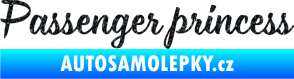 Samolepka Passenger Princess 001 nápis Ultra Metalic černá