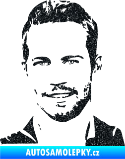 Samolepka Paul Walker 001 levá Ultra Metalic černá