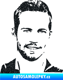 Samolepka Paul Walker 001 pravá Ultra Metalic černá