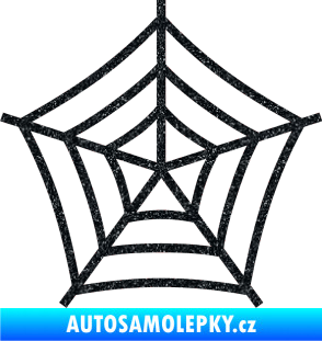 Samolepka Pavučina Ultra Metalic černá
