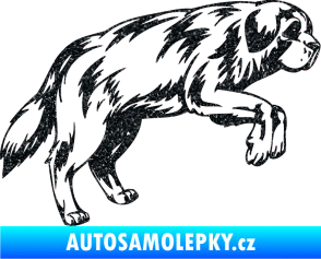 Samolepka Pes 034 pravá Ultra Metalic černá