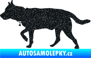 Samolepka Pes 121 levá německý ovčák Ultra Metalic černá