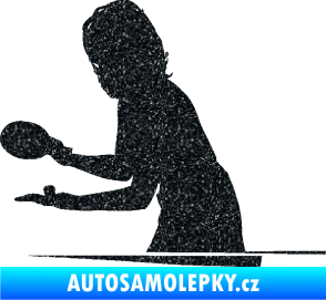Samolepka Ping pong 005 levá Ultra Metalic černá