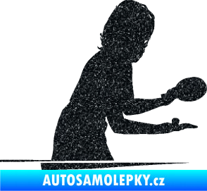 Samolepka Ping pong 005 pravá Ultra Metalic černá