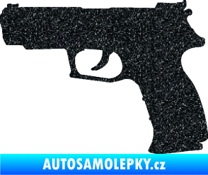 Samolepka Pistole 003 levá Ultra Metalic černá