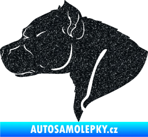 Samolepka Pitbull 004 levá Ultra Metalic černá