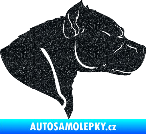 Samolepka Pitbull 004 pravá Ultra Metalic černá