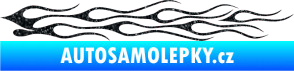 Samolepka Plameny 005 Ultra Metalic černá