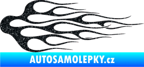 Samolepka Plameny 008 Ultra Metalic černá
