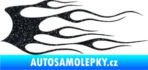 Samolepka Plameny 018 Ultra Metalic černá