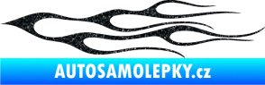 Samolepka Plameny 021 Ultra Metalic černá