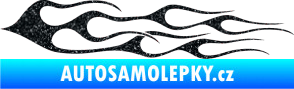 Samolepka Plameny 028 Ultra Metalic černá