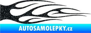 Samolepka Plameny 059 Ultra Metalic černá