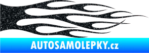 Samolepka Plameny 069 Ultra Metalic černá
