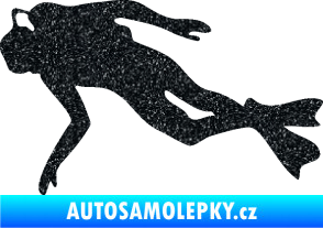 Samolepka Potápěč 002 levá Ultra Metalic černá