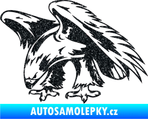 Samolepka Predators 001 levá orel Ultra Metalic černá
