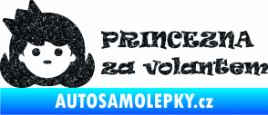 Samolepka Princezna za volantem Ultra Metalic černá