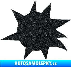 Samolepka Průstřel 004 levá Ultra Metalic černá