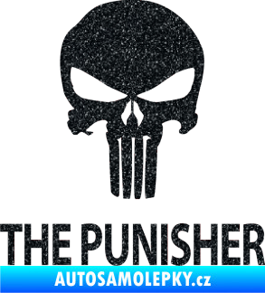 Samolepka Punisher 002 s nápisem Ultra Metalic černá