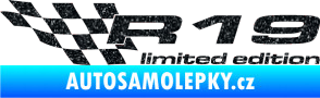 Samolepka R19 limited edition levá Ultra Metalic černá