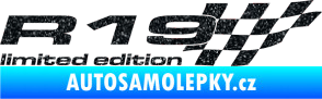 Samolepka R19 limited edition pravá Ultra Metalic černá