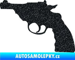 Samolepka Revolver 001 levá Ultra Metalic černá
