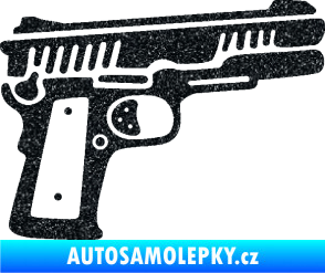 Samolepka Revolver 003 pravá Ultra Metalic černá