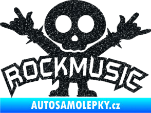 Samolepka Rock music fanda Ultra Metalic černá
