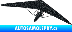 Samolepka Rogalo 001 pravá Ultra Metalic černá