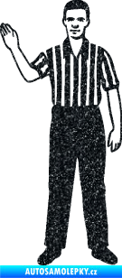 Samolepka Rozhodčí 001 levá Ultra Metalic černá