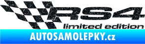 Samolepka RS4 limited edition levá Ultra Metalic černá