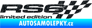 Samolepka RS6 limited edition pravá Ultra Metalic černá