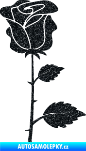 Samolepka Růže 007 pravá Ultra Metalic černá