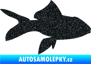 Samolepka Ryba 002 pravá Ultra Metalic černá