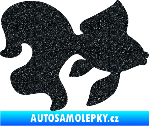 Samolepka Ryba 019 pravá závojnatka Ultra Metalic černá